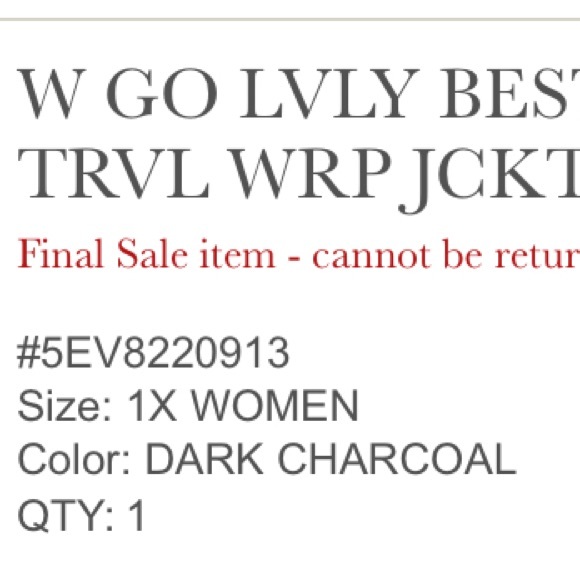 Soft Surroundings Go Lively Bestow Travel Wrap Jacket Black Knit 1X - Picture 7 of 7